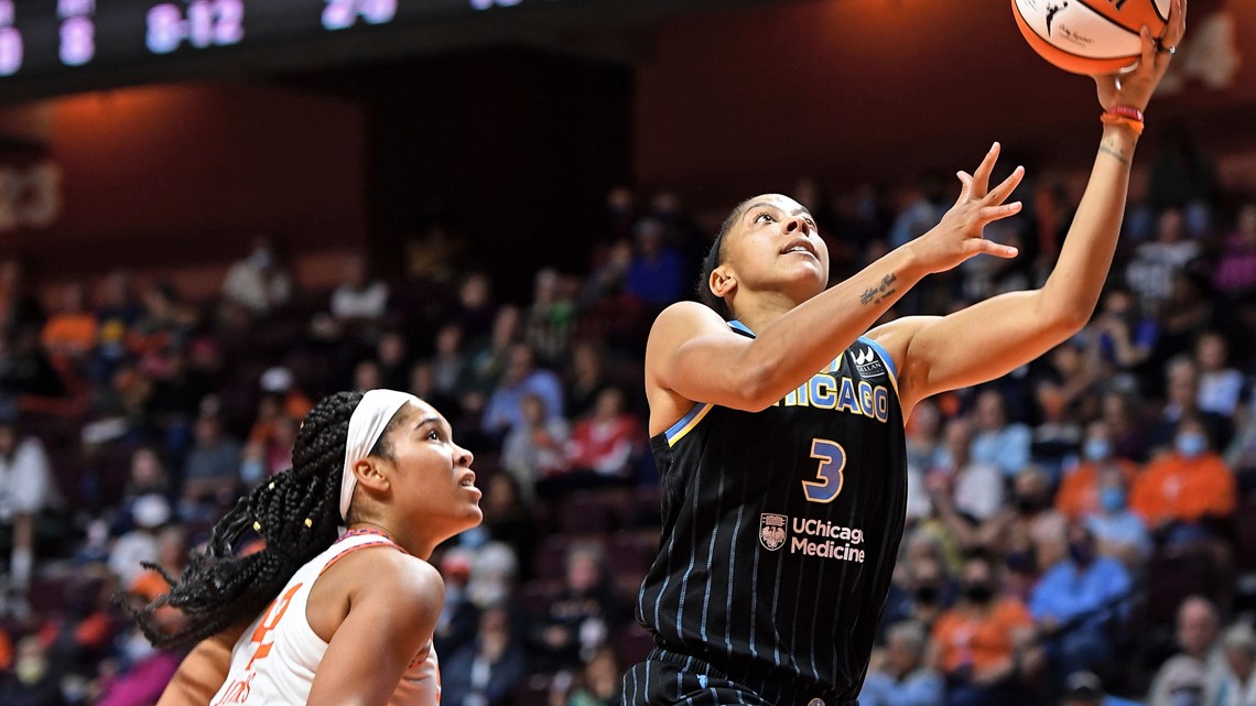 Candace Parker makes WNBA history as Chicago Sky beat Connecticut Sun