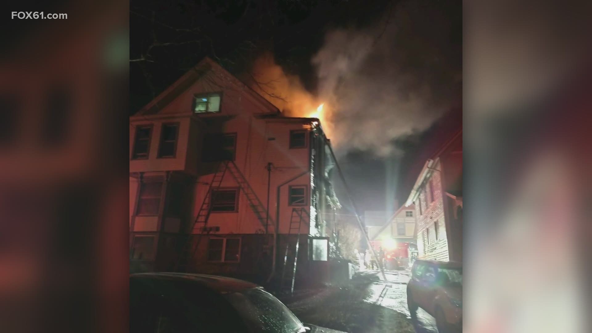 It took Williamantic firefighters and several crews from surrounding towns two hours to douse the flames.