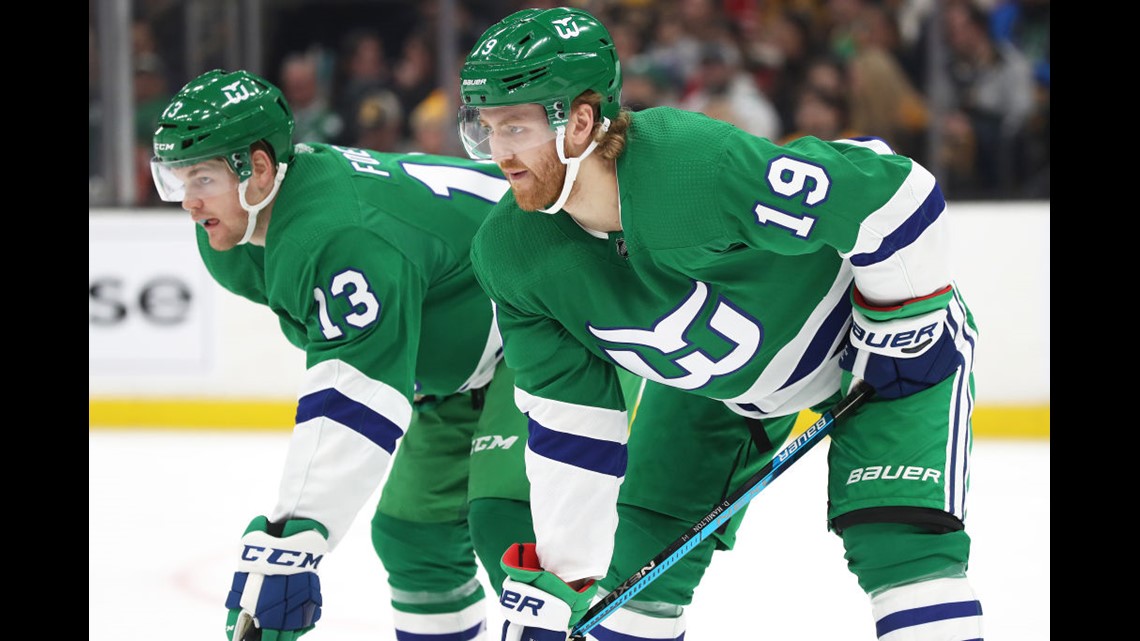 The Hurricanes will wear Hartford Whalers jerseys against the