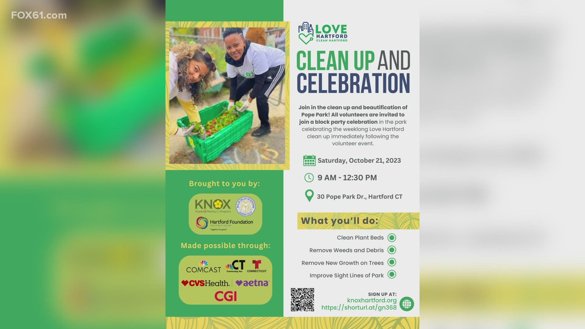 It's 'Love Hartford Week,' which is a week-long initiative that's dedicated to civic service and giving back to the city.
