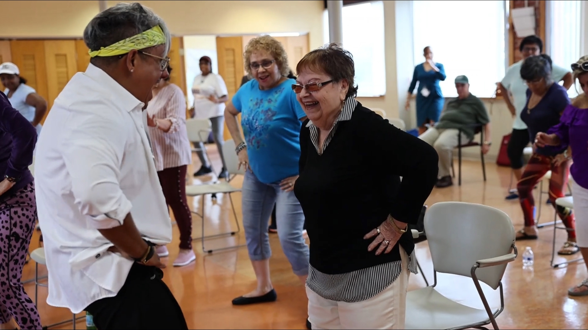 A science research project is studying how regular exercise can help the elderly in struggles with dementia and physical decline.