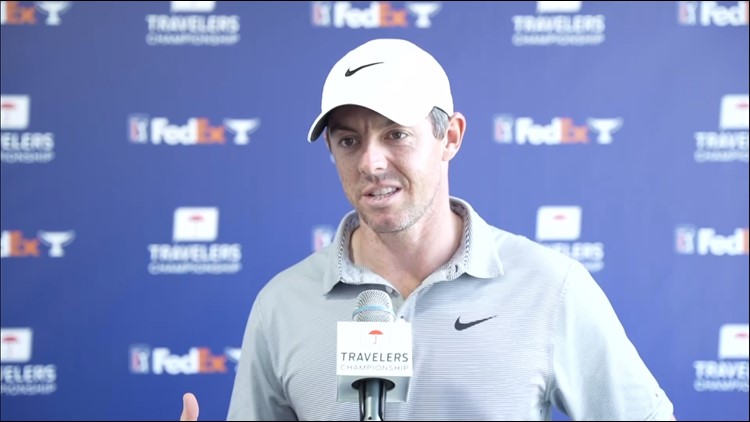 Rory Mcllroy takes early lead at Travelers Championship | Full Interview