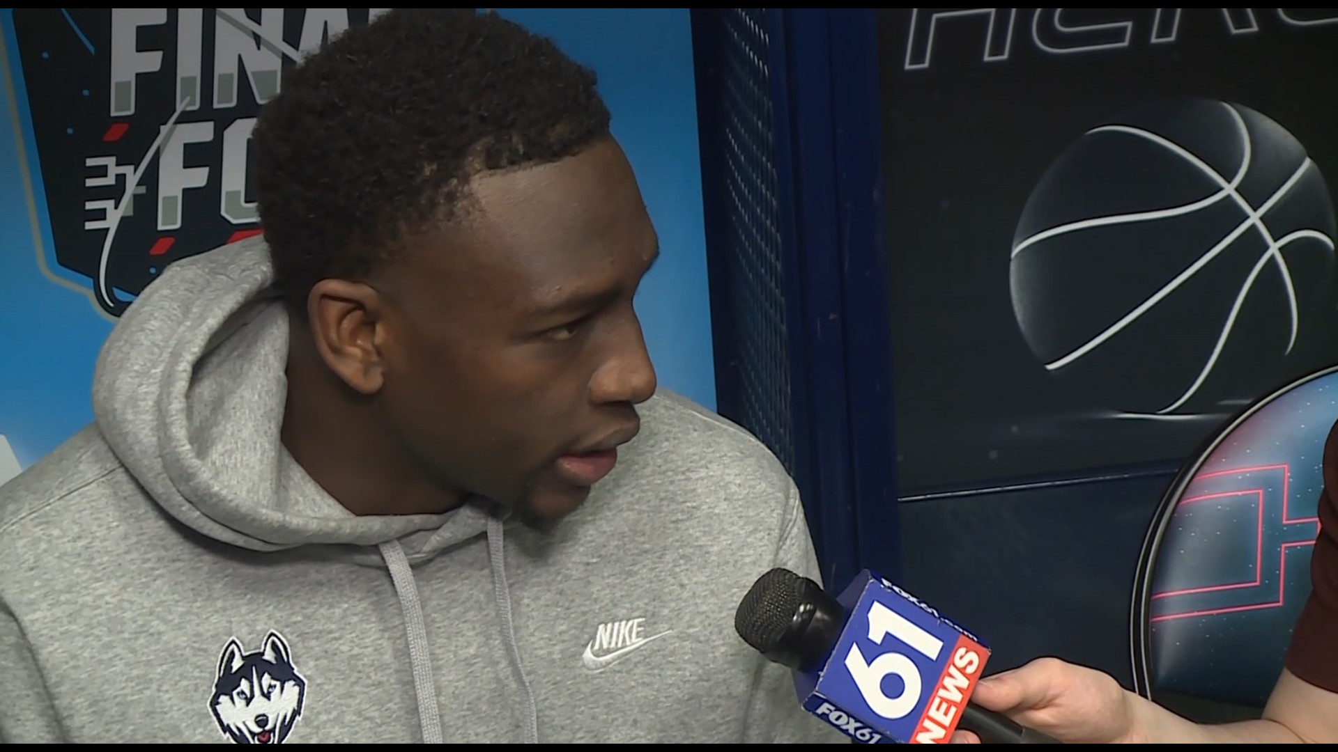 UConn's Hassan Diarra speaks ahead of national championship game Full
