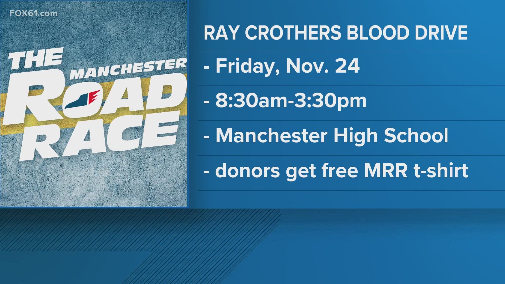 The Ray Crothers Blood Drive is an annual event to help donate blood to those who need it.