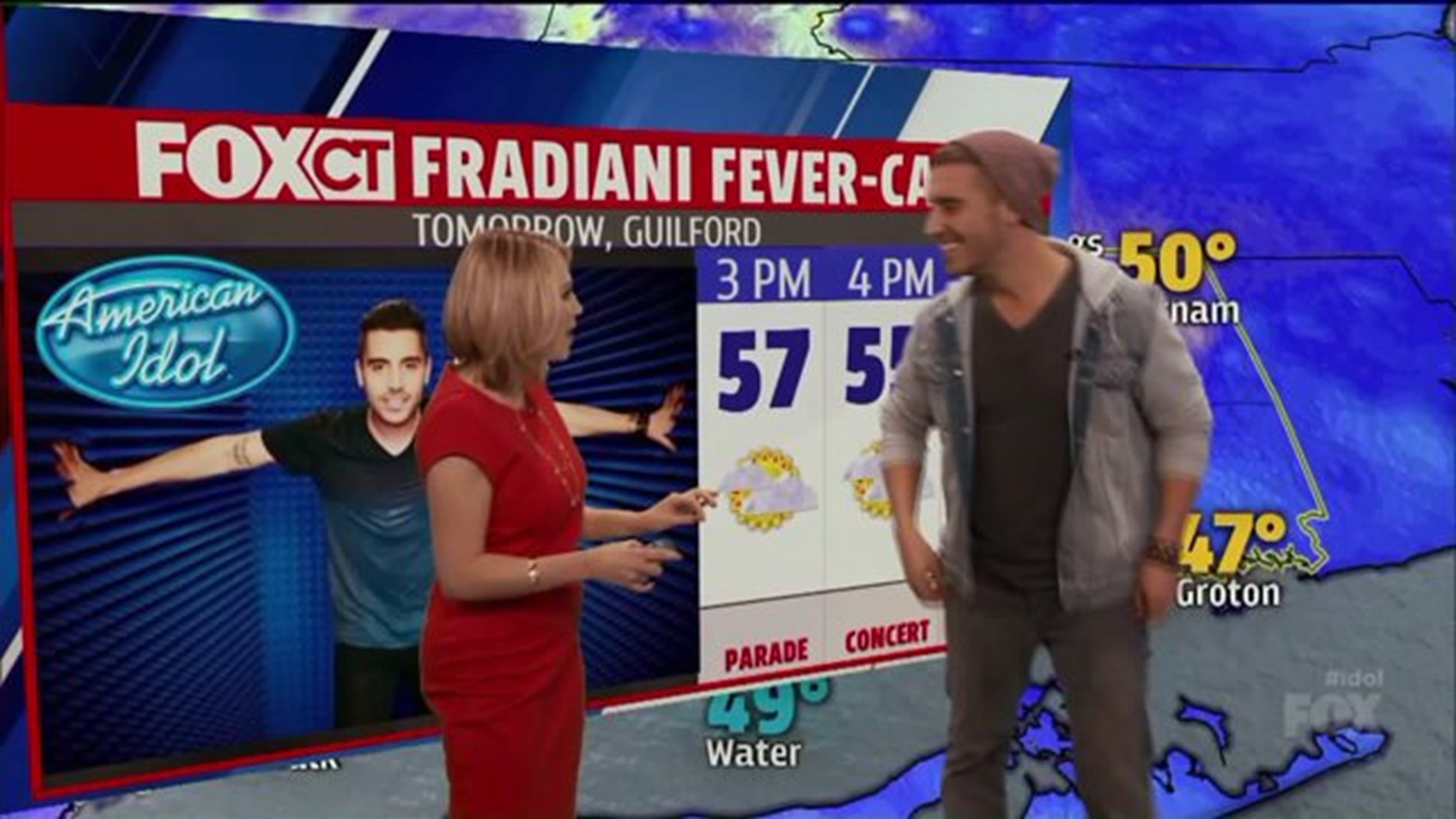 Hometown hero Nick Fradiani makes his way back to Connecticut