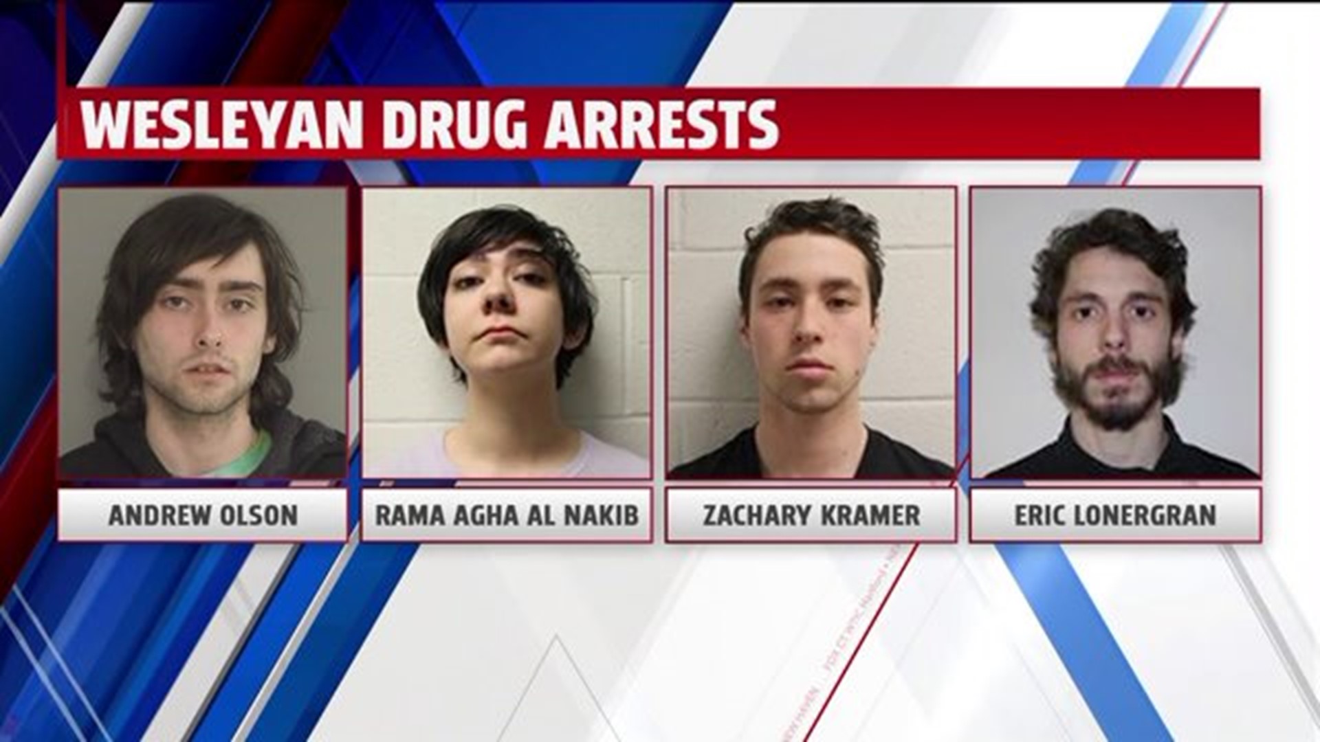 Four charged in Weslyan drug overdoses