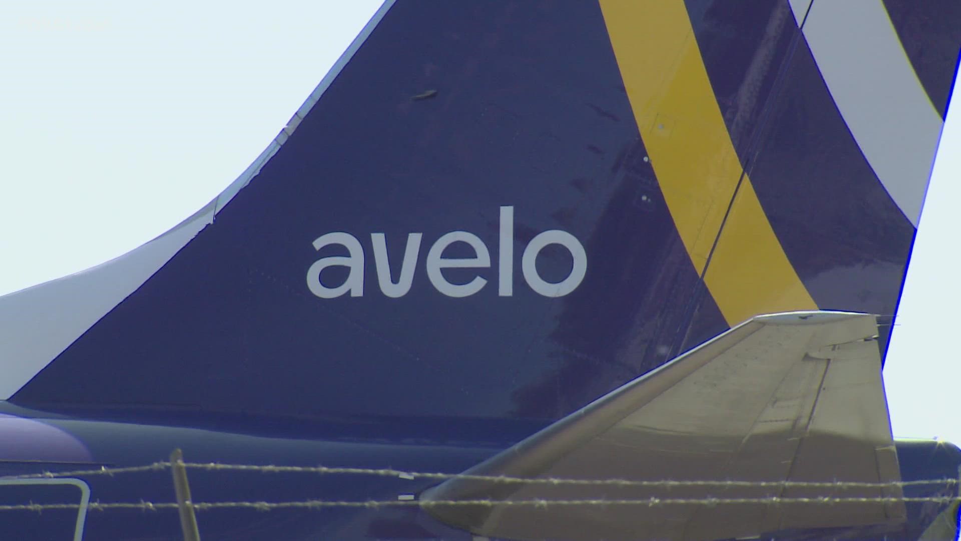 Avelo Airlines features 14 arrivals and departures a day