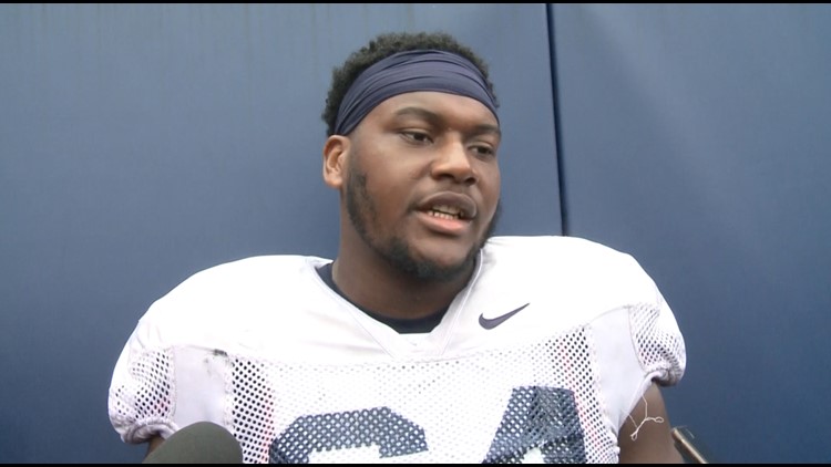 UConn football's Christian Haynes speaks at Spring Showcase | Full Interview