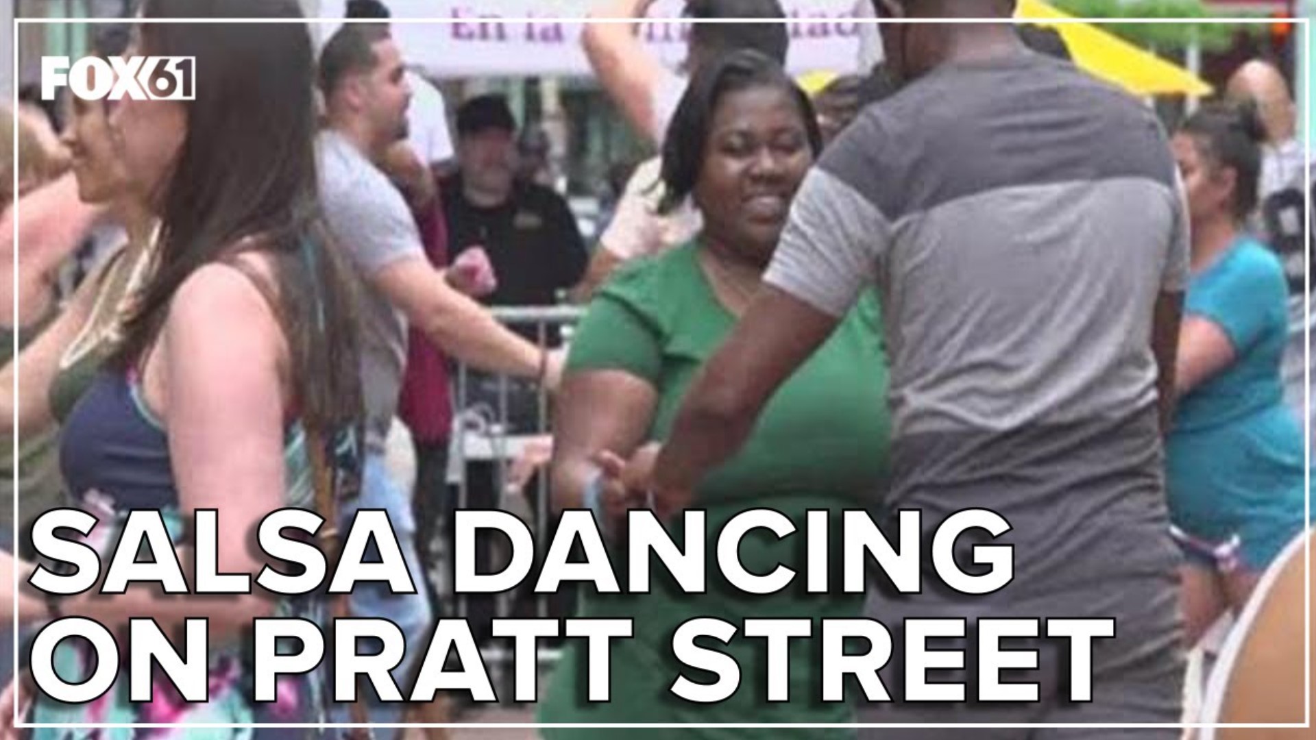 This is the first time the Salsa dancing event happened downtown since the pandemic.