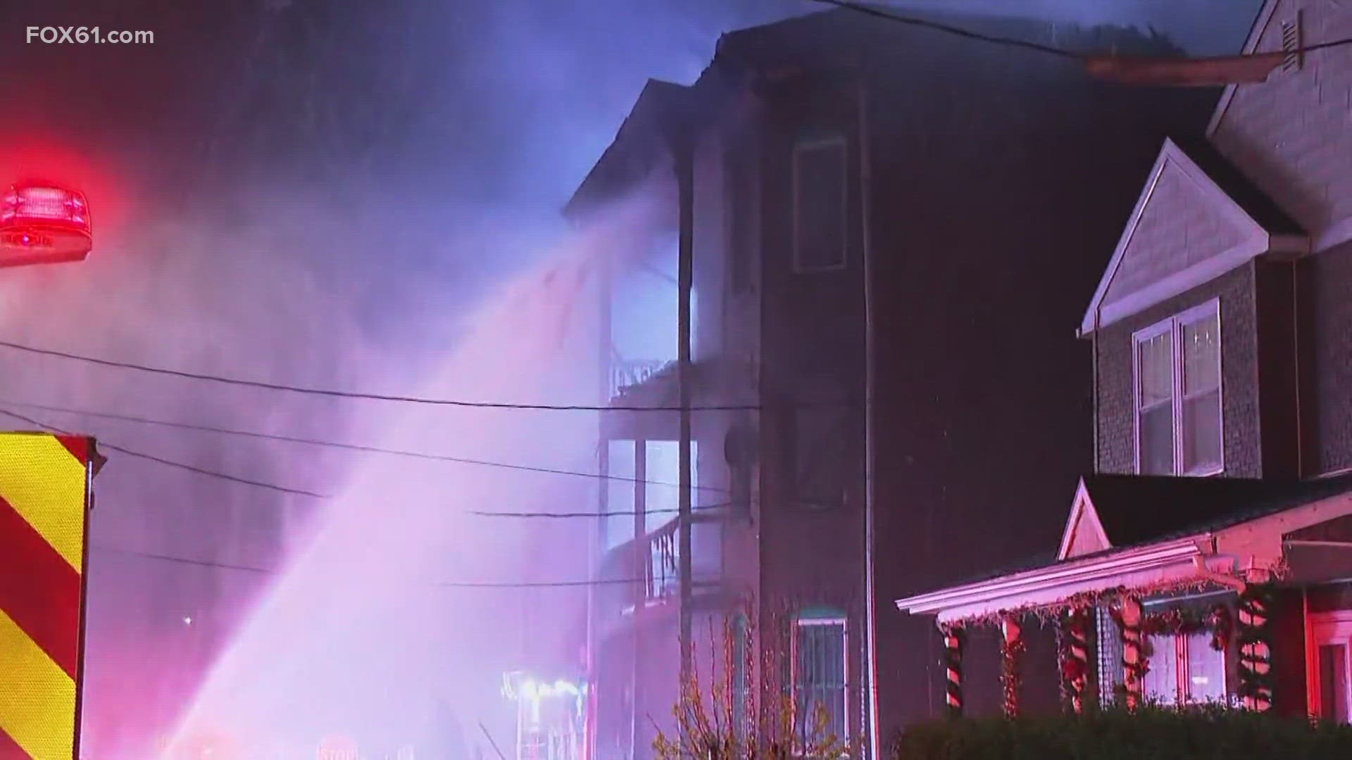 The fire broke out early Thursday morning and firefighters had to battle the intense flames driven by high winds.