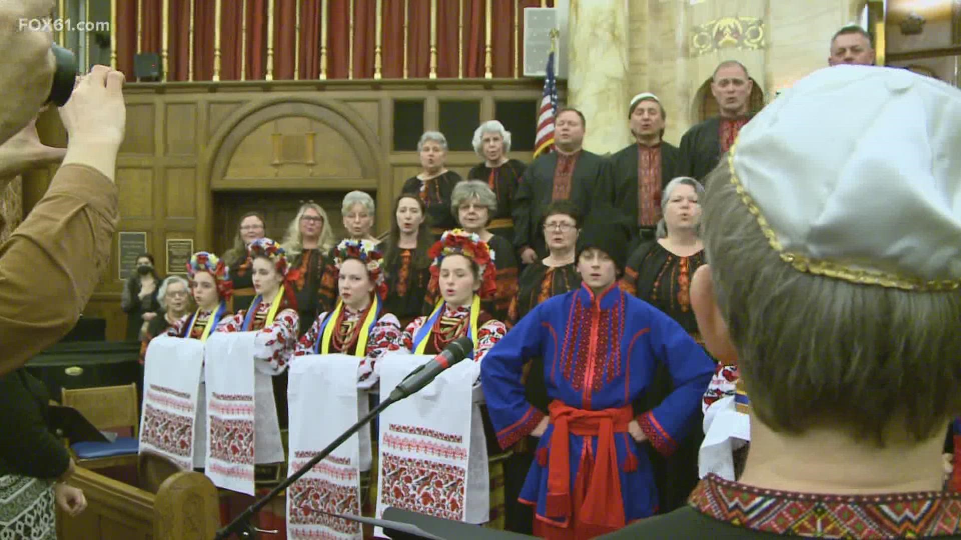 The concert was held at Congregation Beth Israel in West Hartford to benefit three organizations on the ground in Ukraine.
