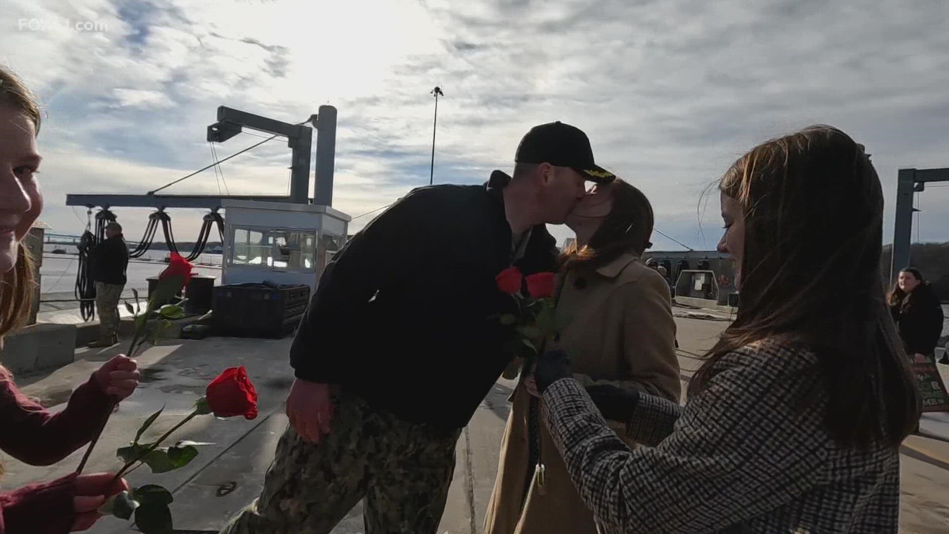 More than 130 people came home from deployment on Wednesday.