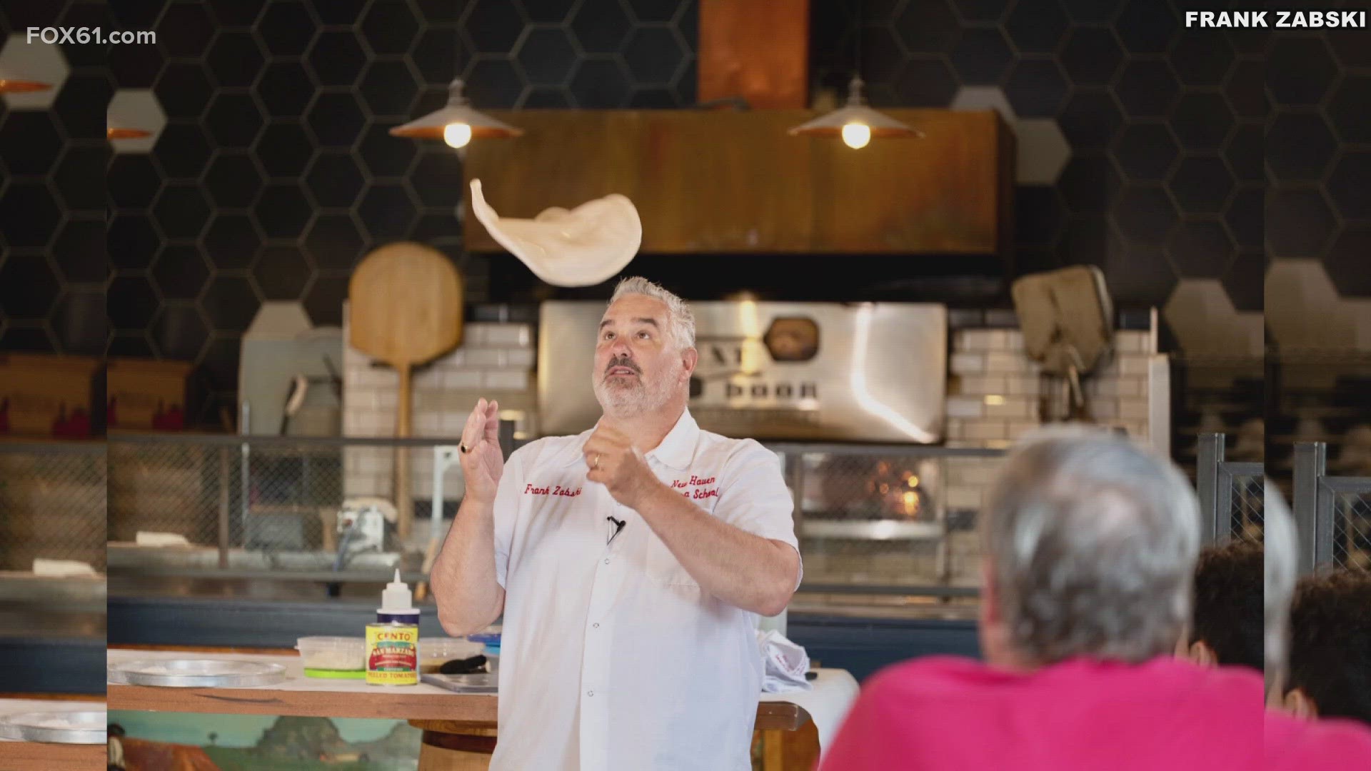 New Haven Pizza School owner Frank Zabski is flying to Las Vegas for the International Pizza Expo. He also released a new song dedicated to New Haven-style pizza.