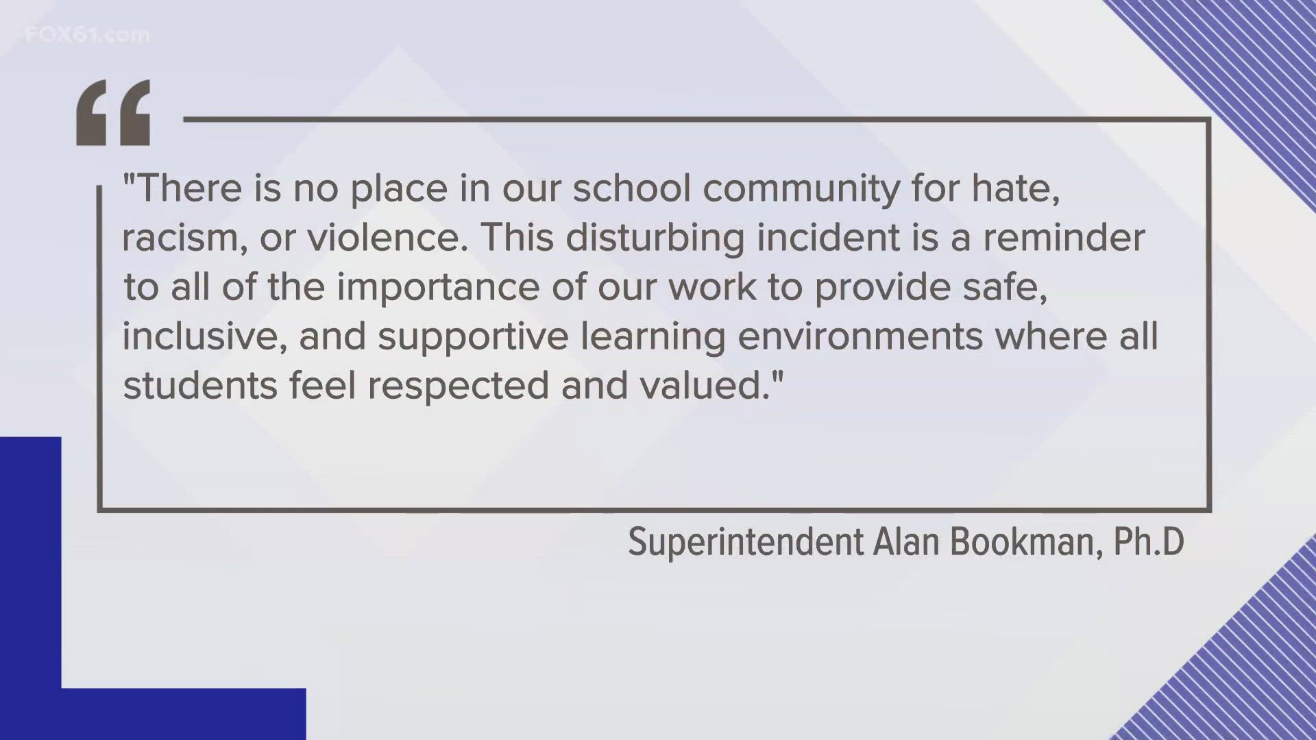 Superintendent Alan Bookman said police have identified a GHS student responsible for the post. That student is no longer enrolled in the district.