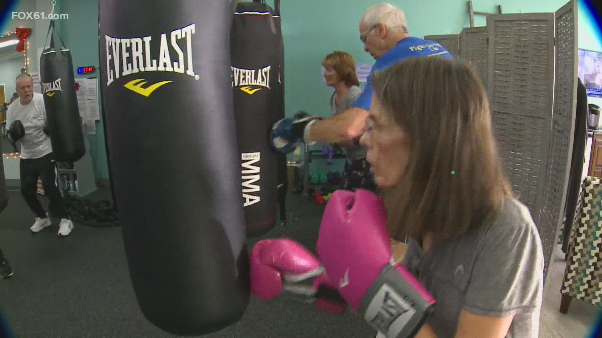 About a dozen athletes stricken with Parkinson’s disease are throwing jabs and uppercuts, all to try and get an upper hand on their symptoms.
