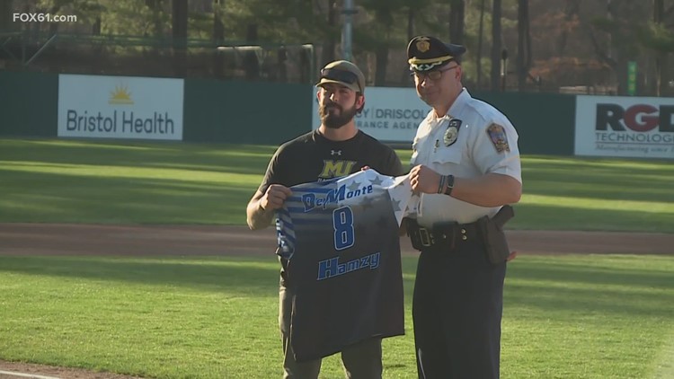 Bristol officer Iurato honored at fallen officers baseball game fundraiser