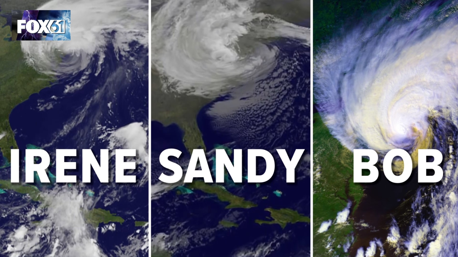 Sandy, Irene, Bob, Gloria. These are the big hurricanes that have hit Connecticut and flooded the coasts within the past 40 years.