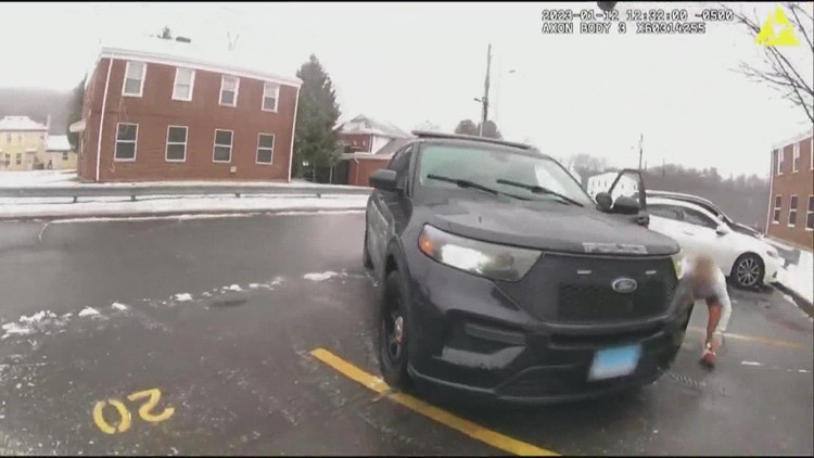 Body cam captures suspect stealing police cruiser and gets shot at by police