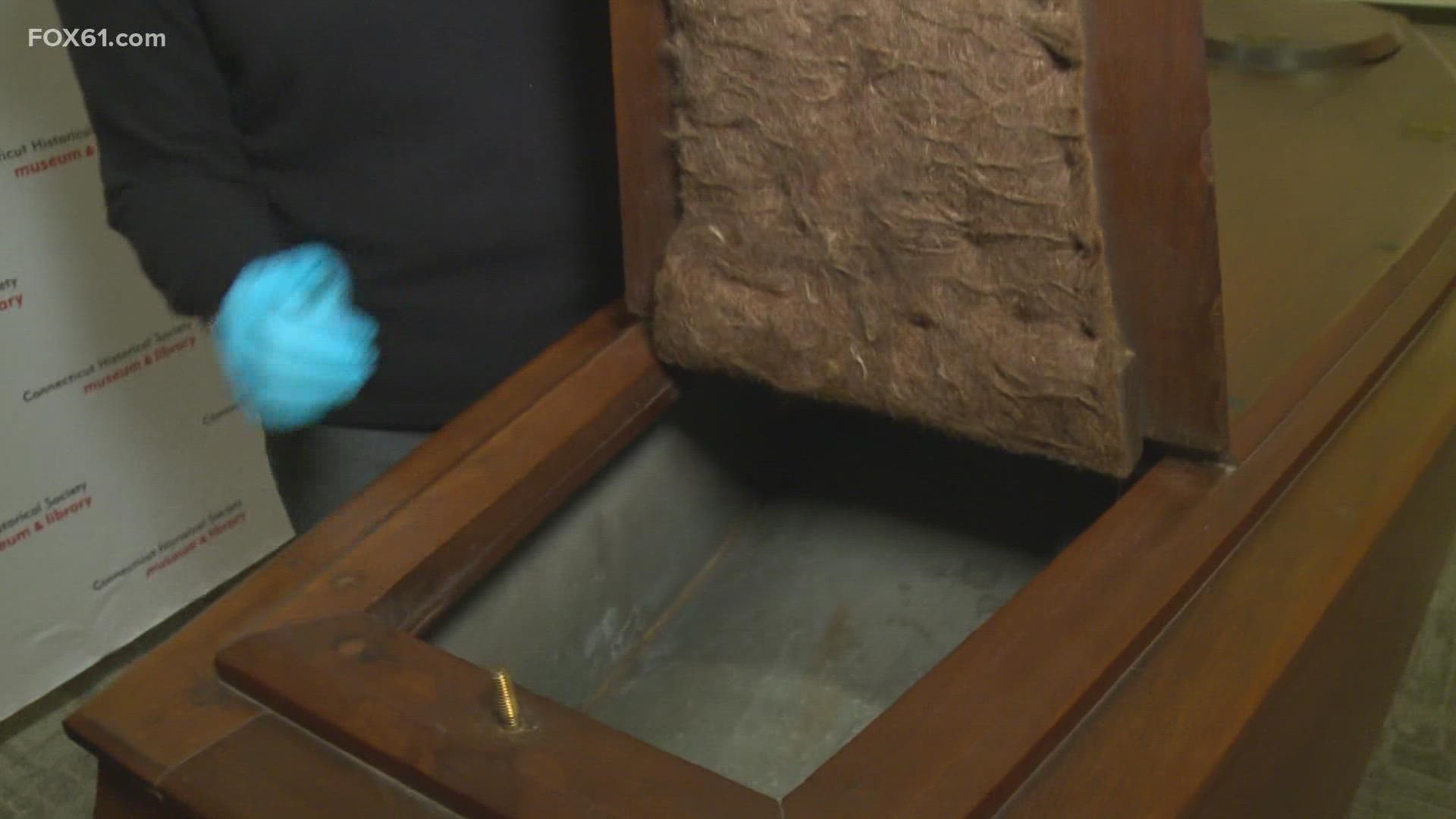 The corpse preserver was used at wakes during the late 1870s. UConn's Tech Park and The Connecticut Historical Society are breathing new life into the device.