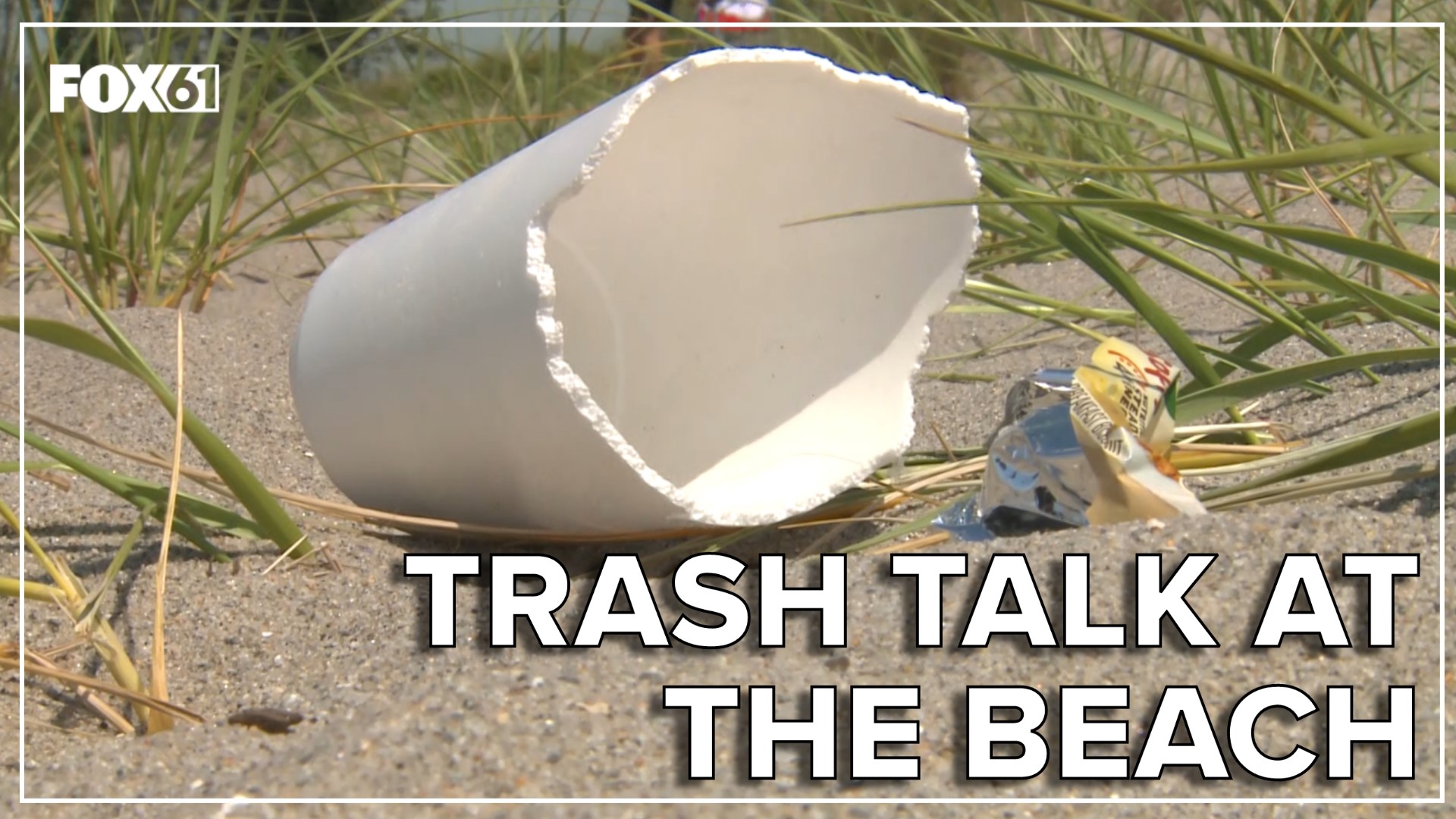 Some beachgoers suggest the problem could be alleviated somewhat if trash cans were placed at the end of each walkway leading onto the beach.