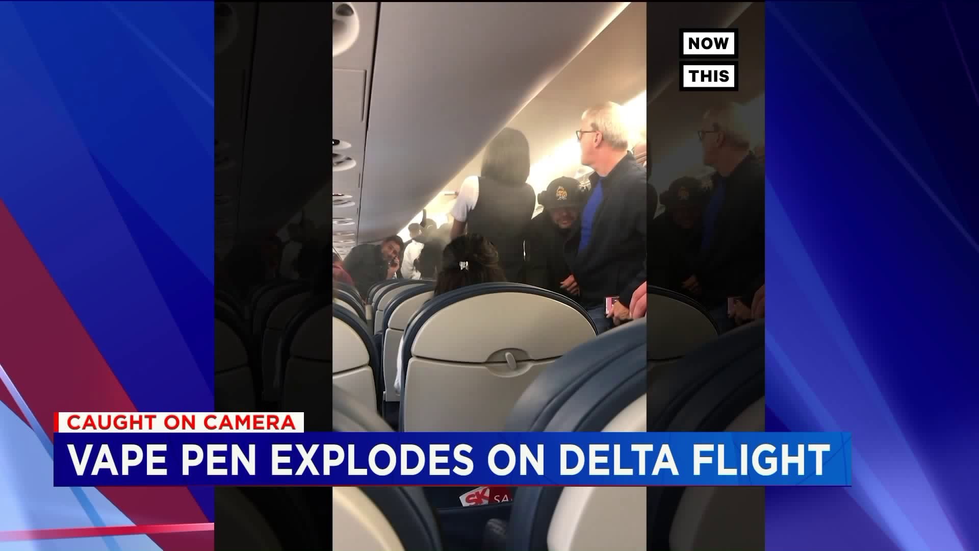 Vape pen explodes on plane
