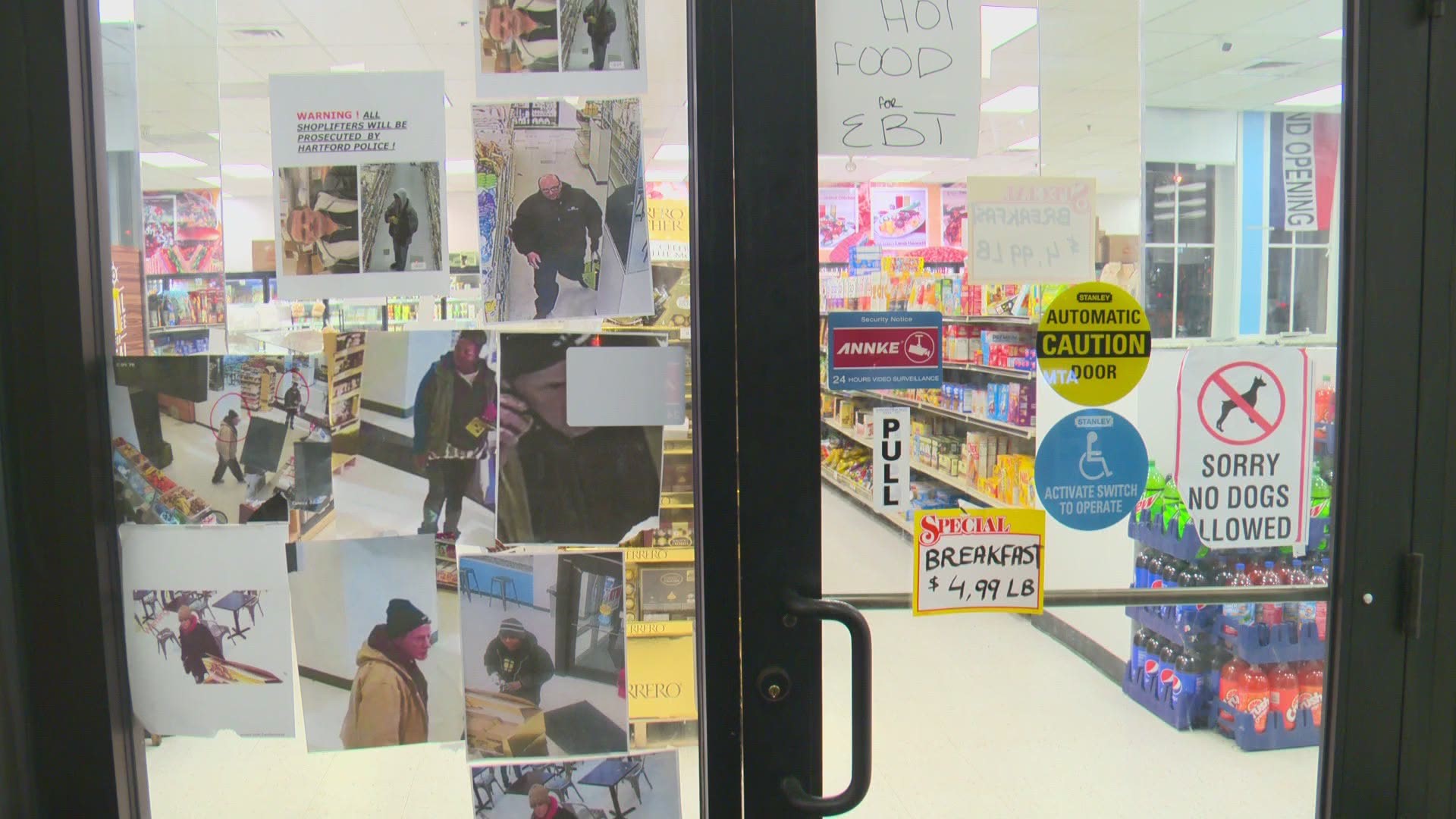 A local market in Hartford is dealing with a series of thefts. The market only recently opened.