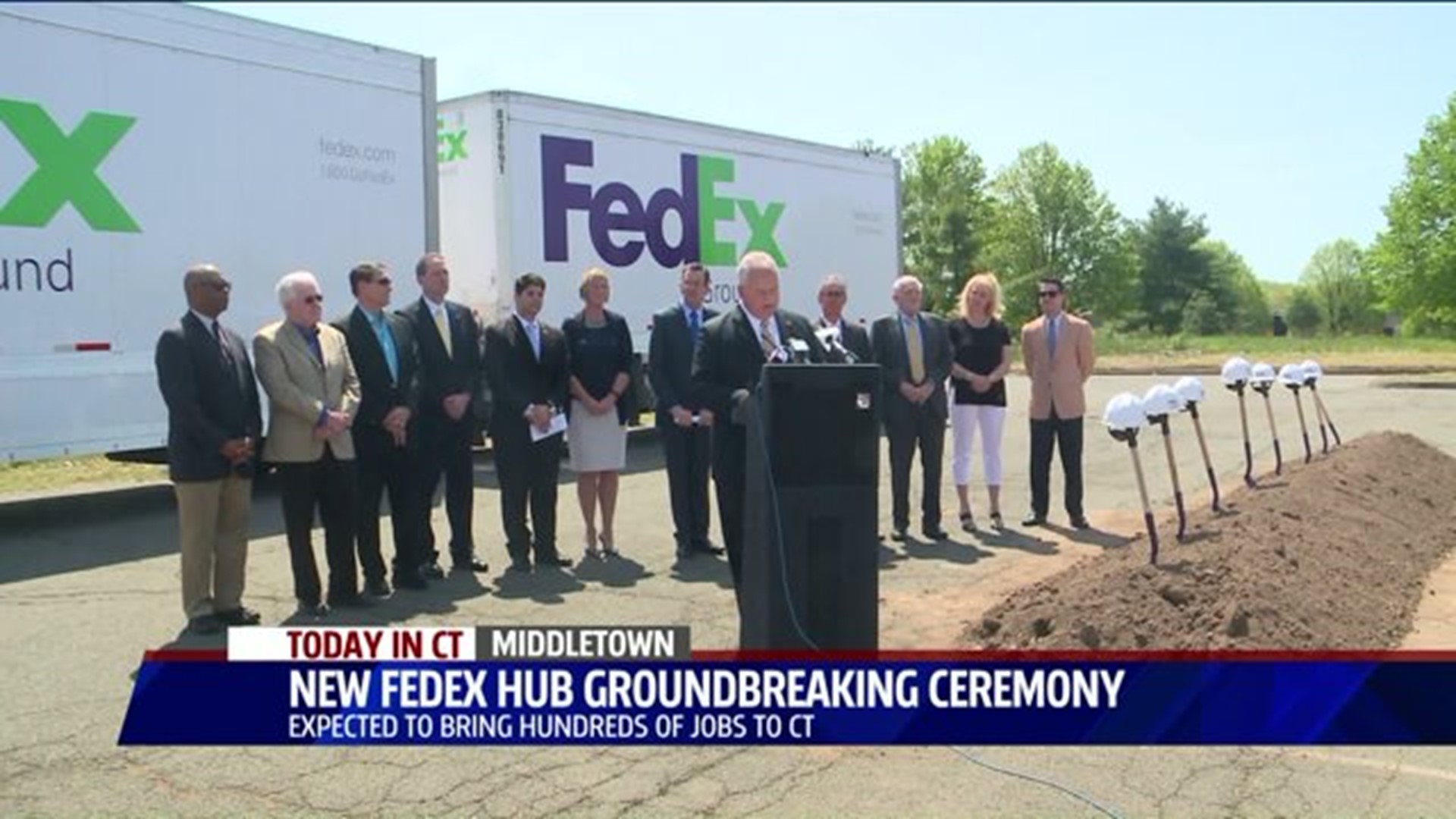 Groundbreaking held for new FedEx facility