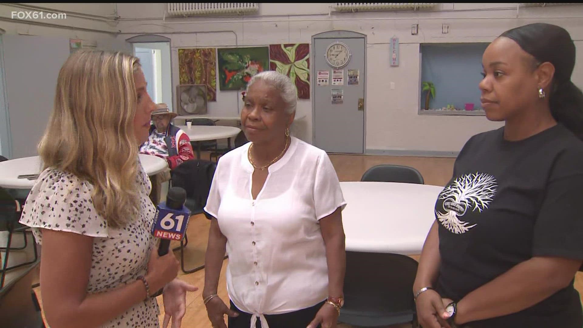 At the Atwater Senior Center in New Haven, FOX61 spoke with Tomi Veale, acting elderly services director, and Eneida Arroyo, elderly services specialist.