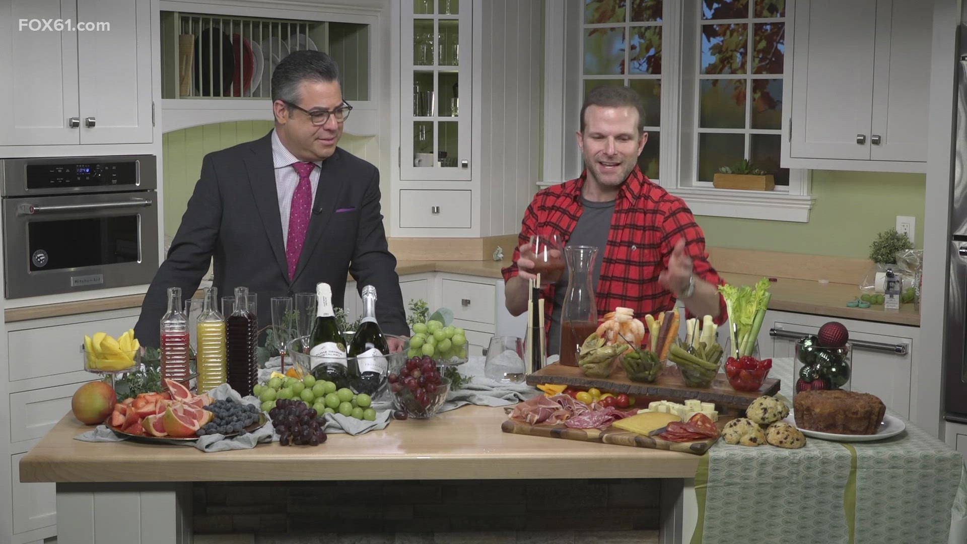 Zac Young has tips on making a holiday mimosa bar, charcuterie board, and more for your holiday party.