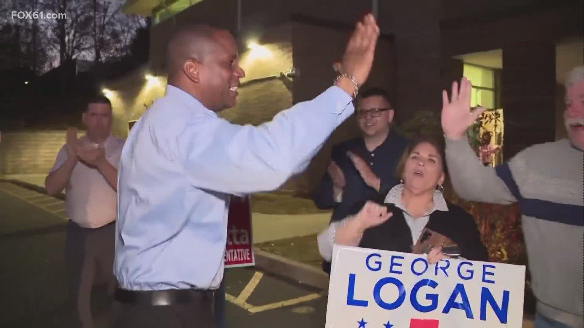 George Logan remains hopeful to unseat Incumbent Rep. Jahana Hayes as the race for the 5th Congressional District continues overnight.