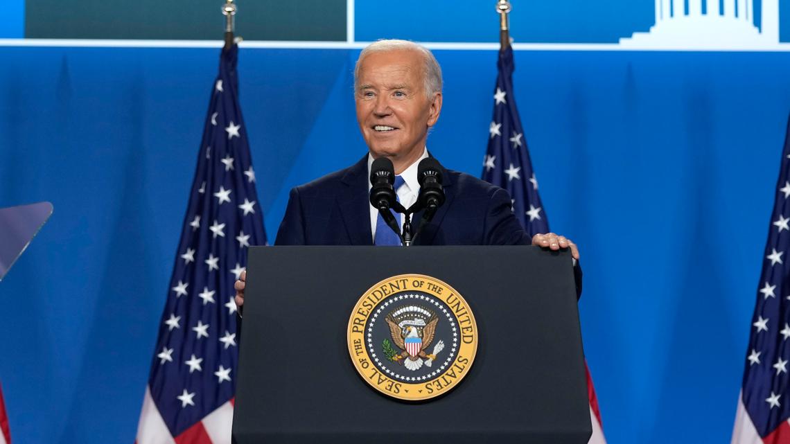 Key takeaways from Biden's news conference: Insistence on staying in the race and flubbed names