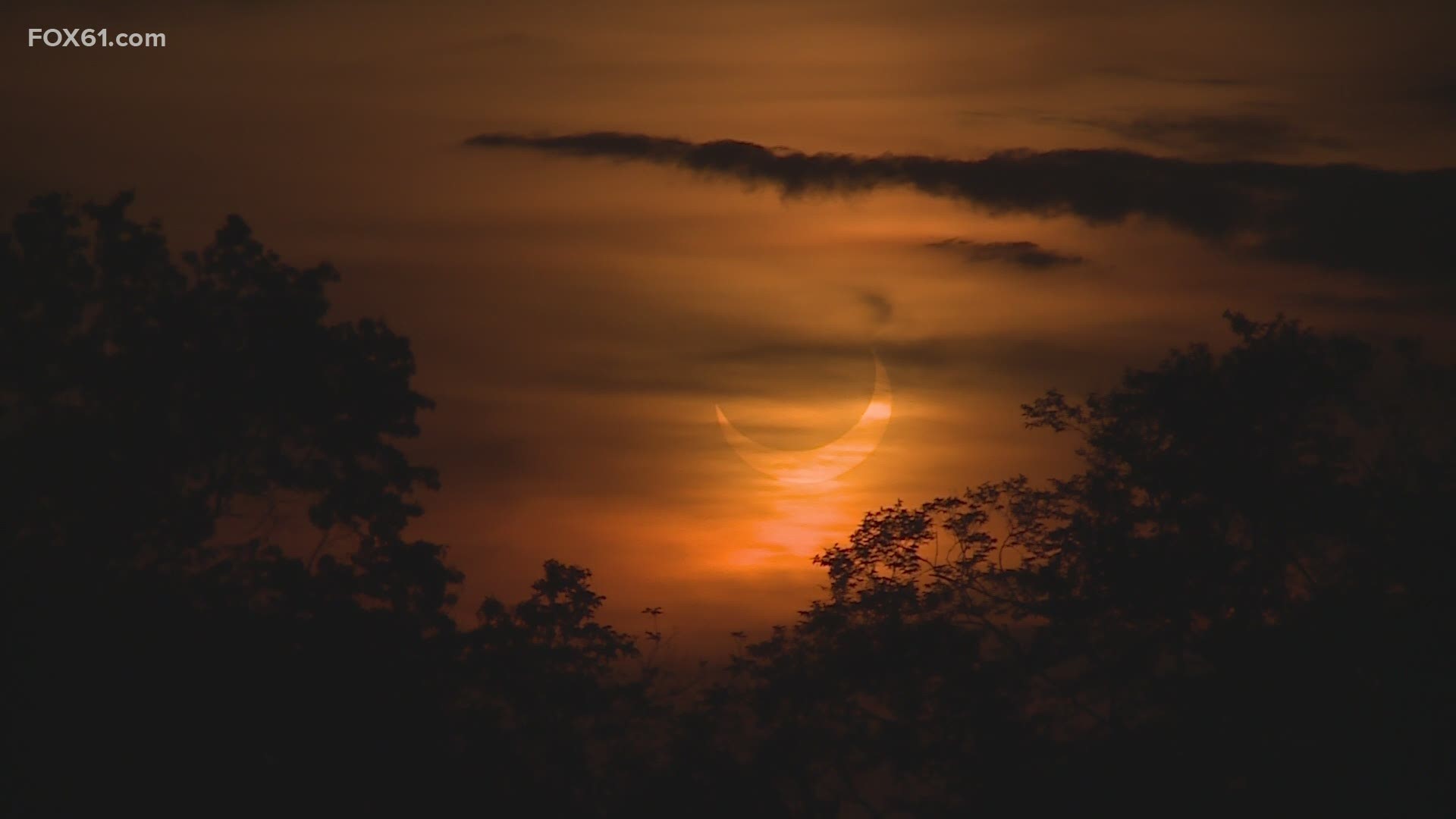 Eclipse happened during sunrise