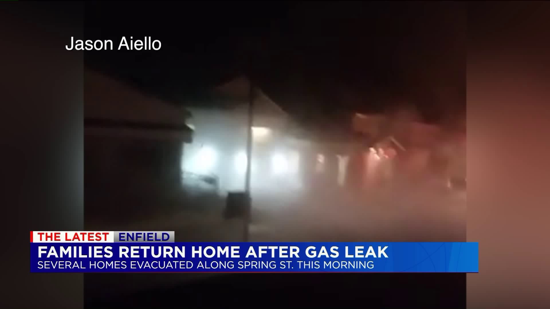 Families return after gas leak