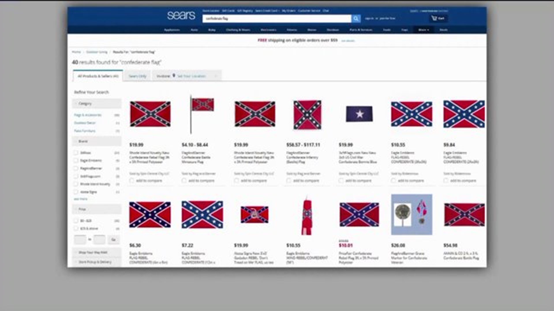 Confederate flags pulled from store shelves after Charleston church shooting