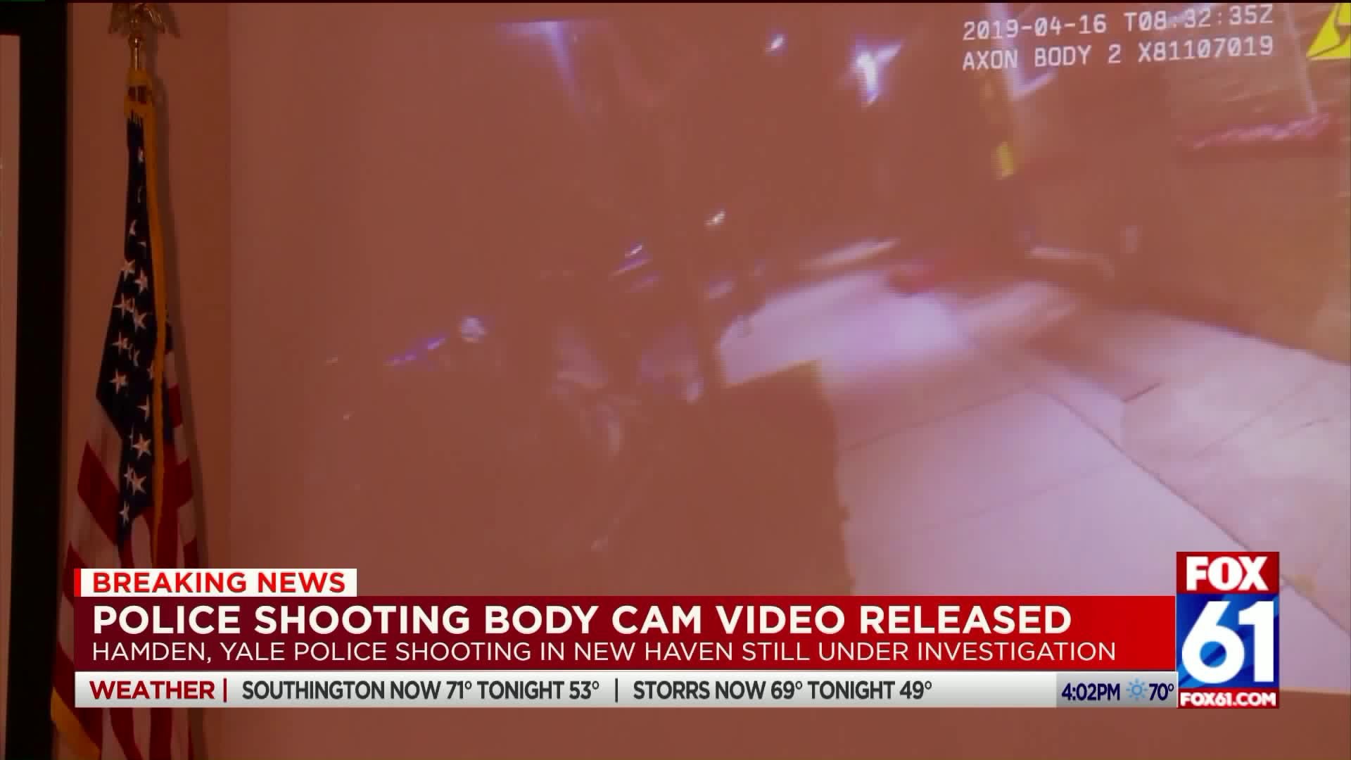 Body cam footage of officer involved shooting in New Haven