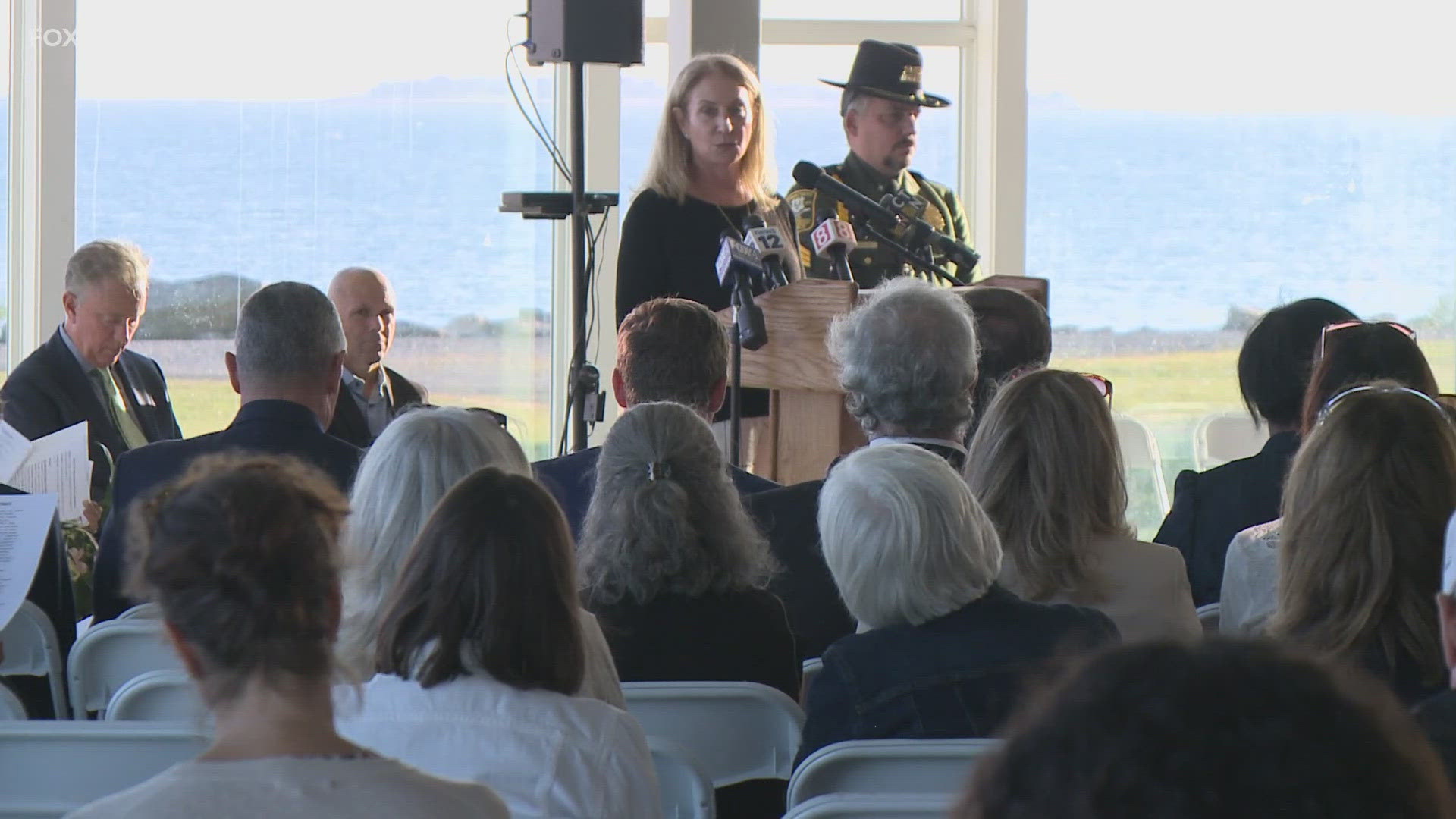 Each year at Sherwood Island State Park, those who lost a loved one in the 9/11 attacks gather to honor and remember them. A ceremony occurred in Westport Thursday.