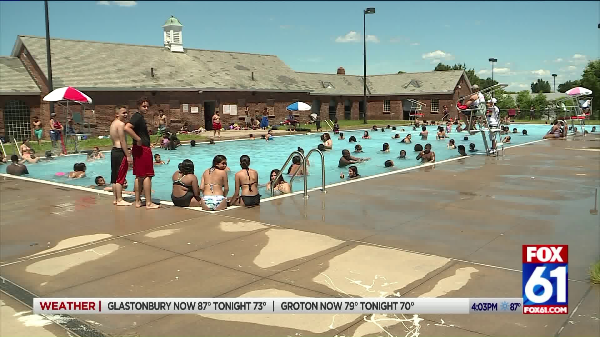 Residents coping with heat