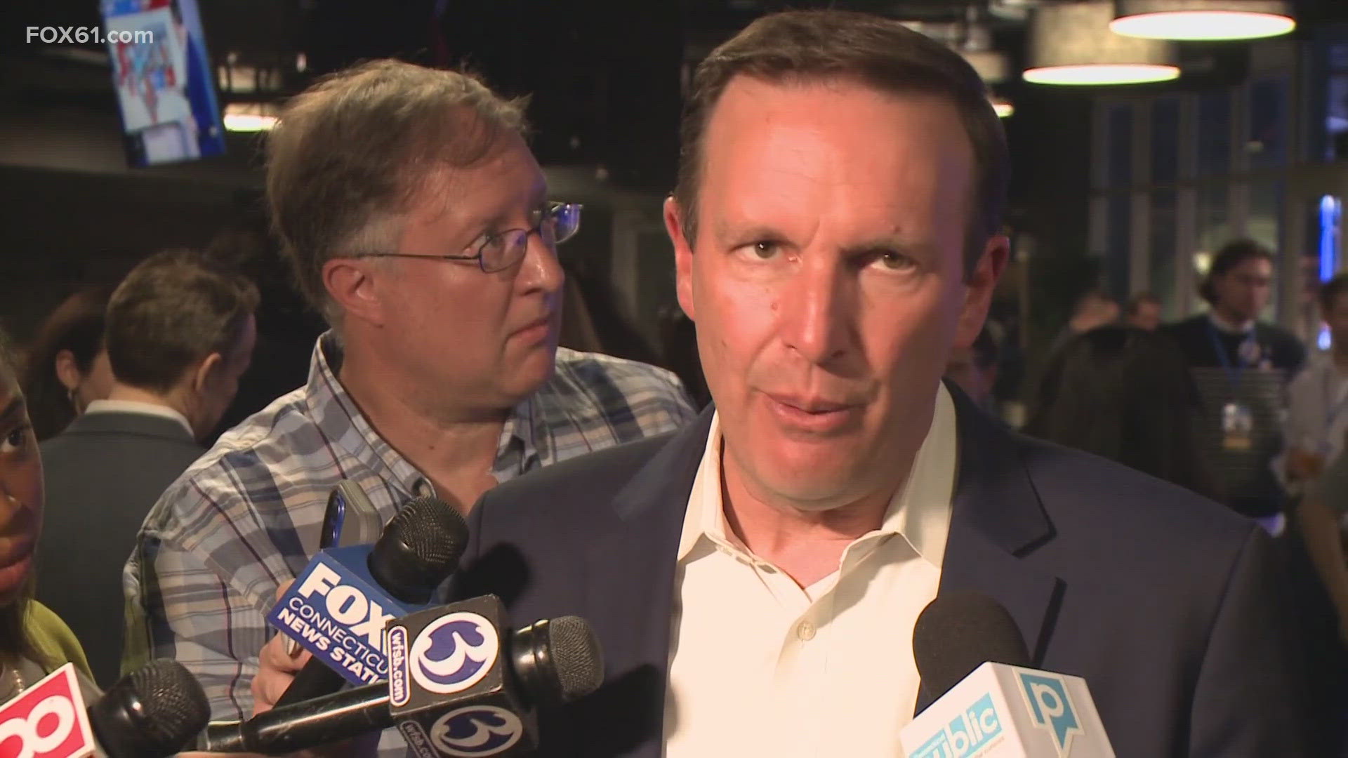 Sen. Chris Murphy won re-election in Tuesday's race.