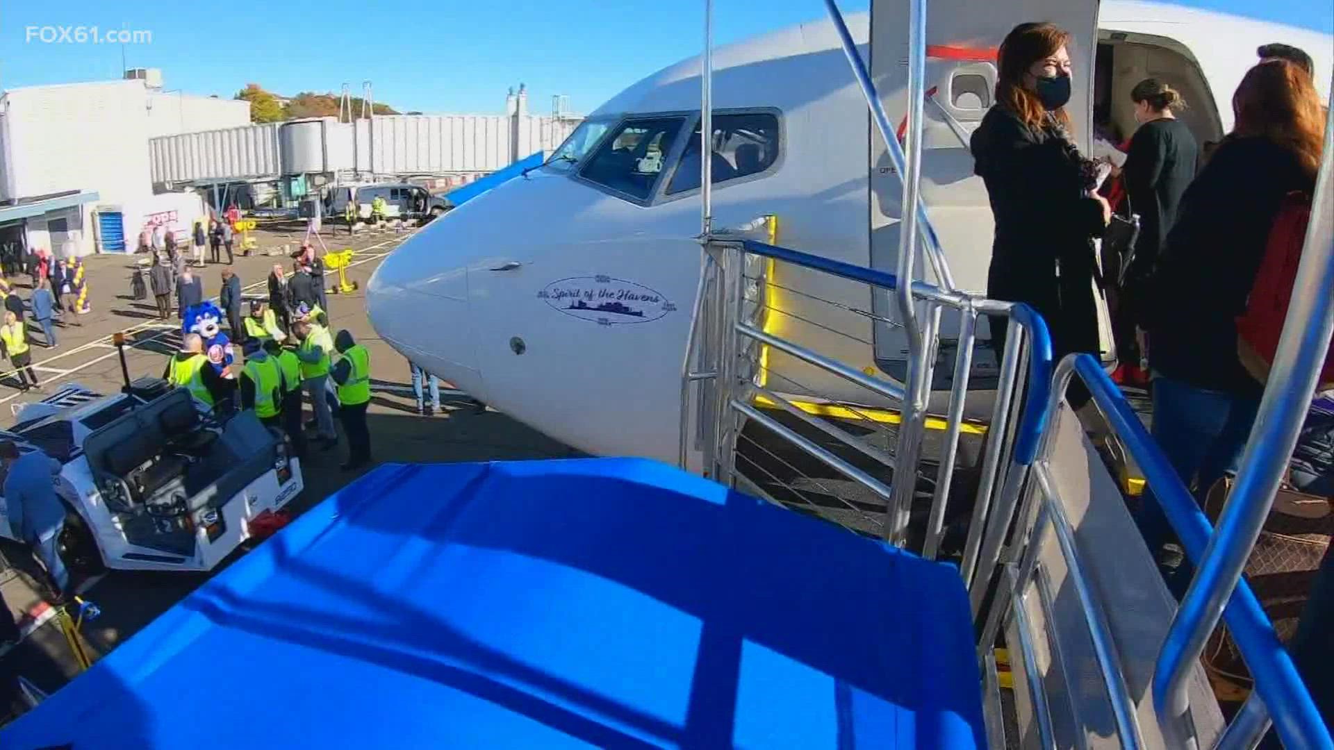 Flights go to several cities in Florida