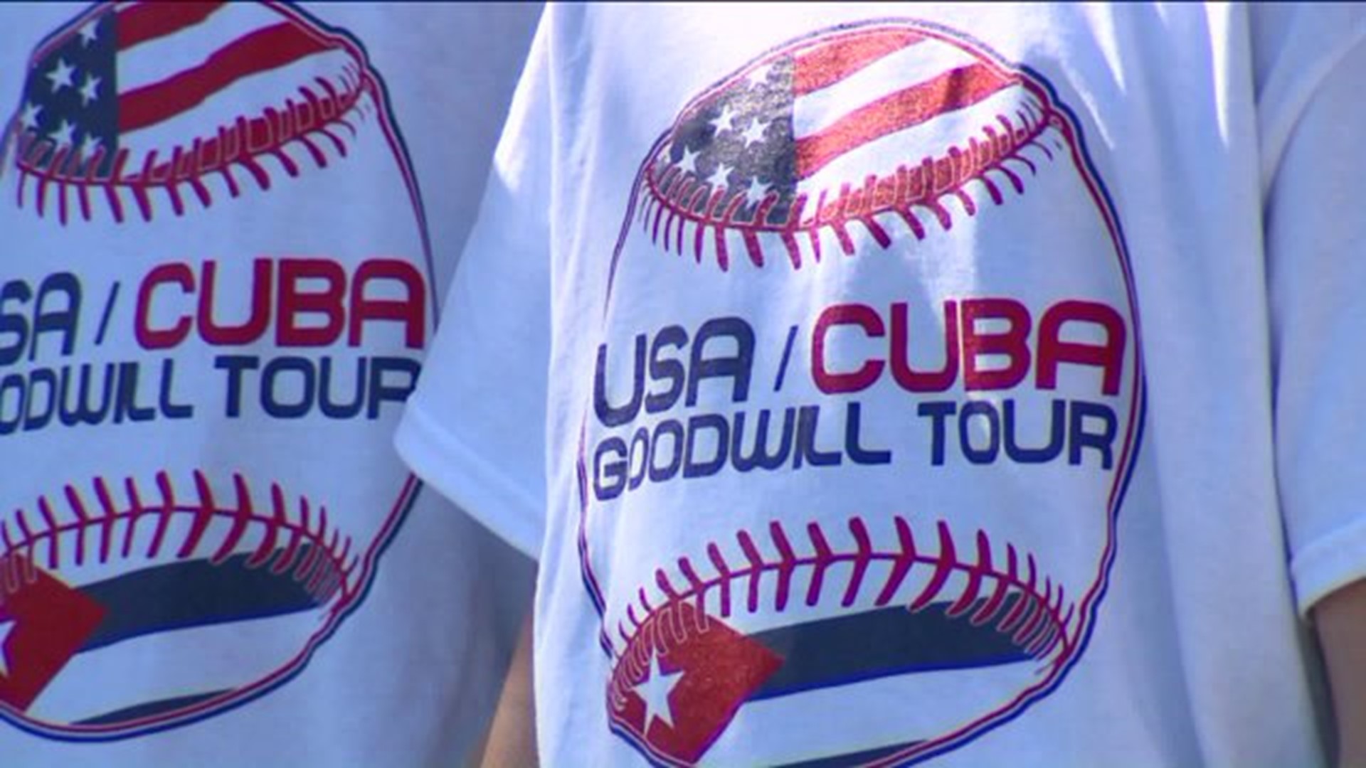 Young baseball players on their way to Cuba