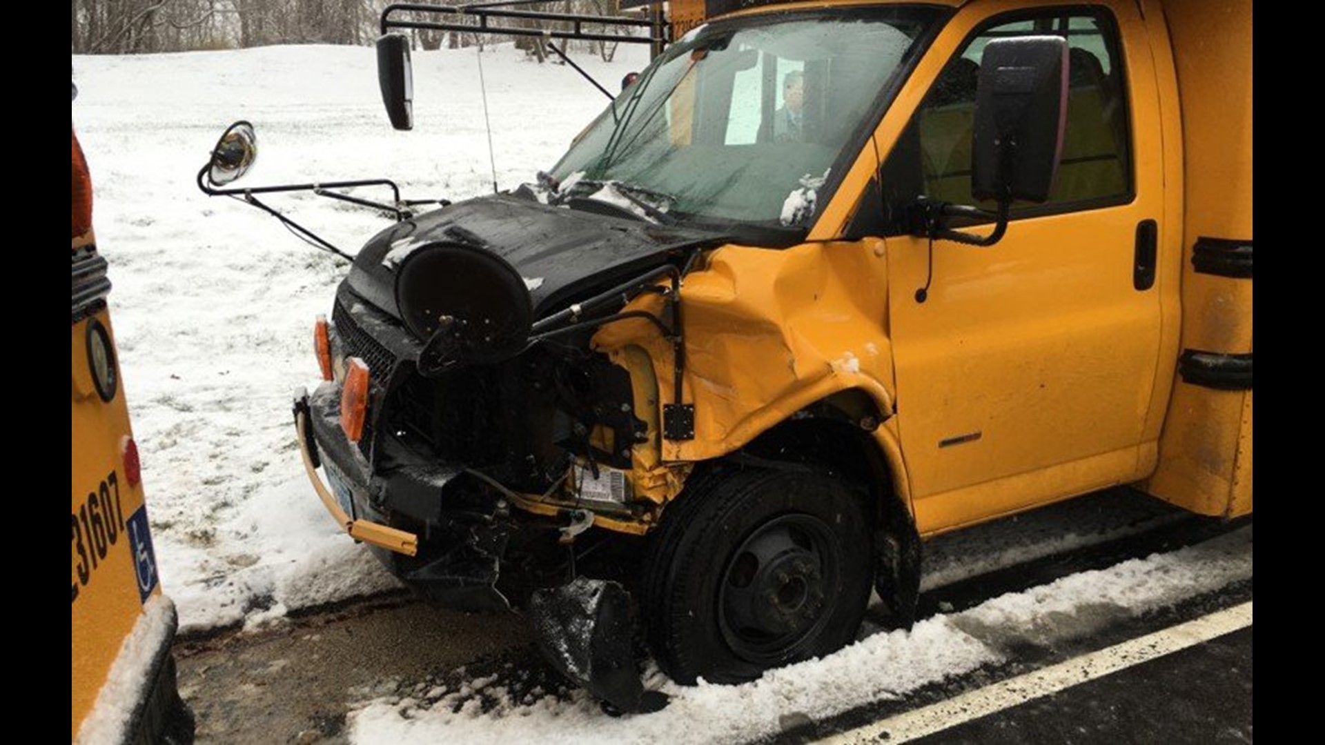 West Hartford school bus crash leaves 3 with minor injuries