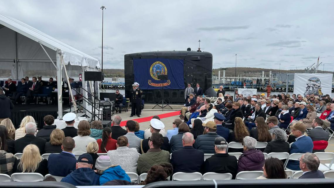 USS Idaho, the Navy's newest attack submarine, is commissioned after being built in Connecticut