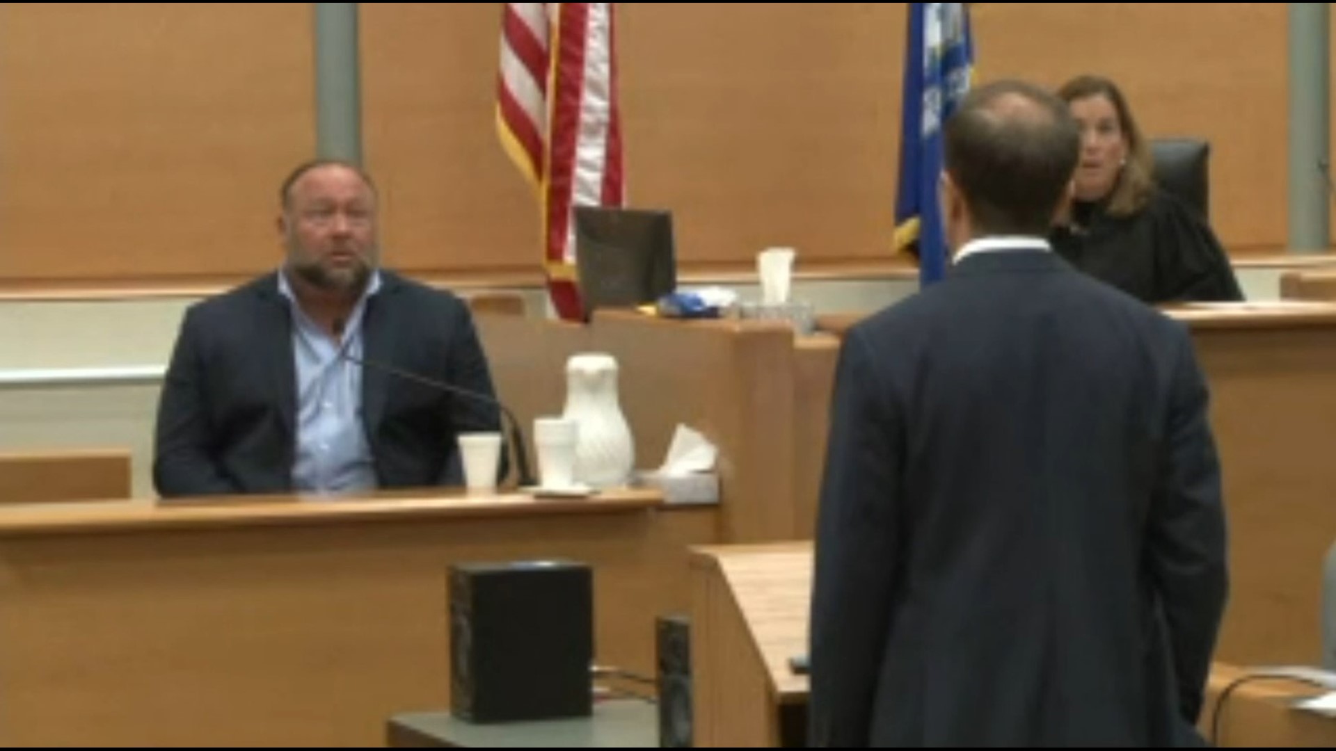"And for years, you put a target on his back!" said Atty. Chris Mattei to Alex Jones on the stand