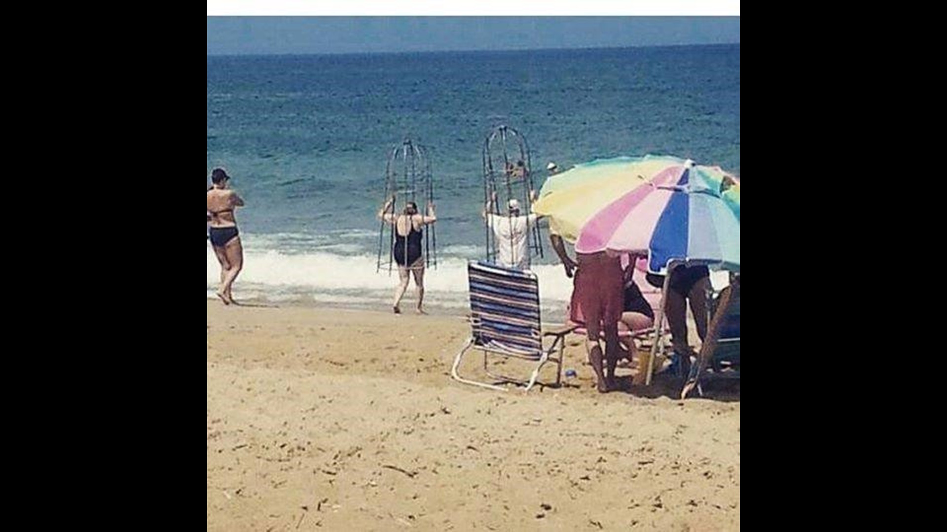 The man behind the homemade ‘shark cage’ explains his invention