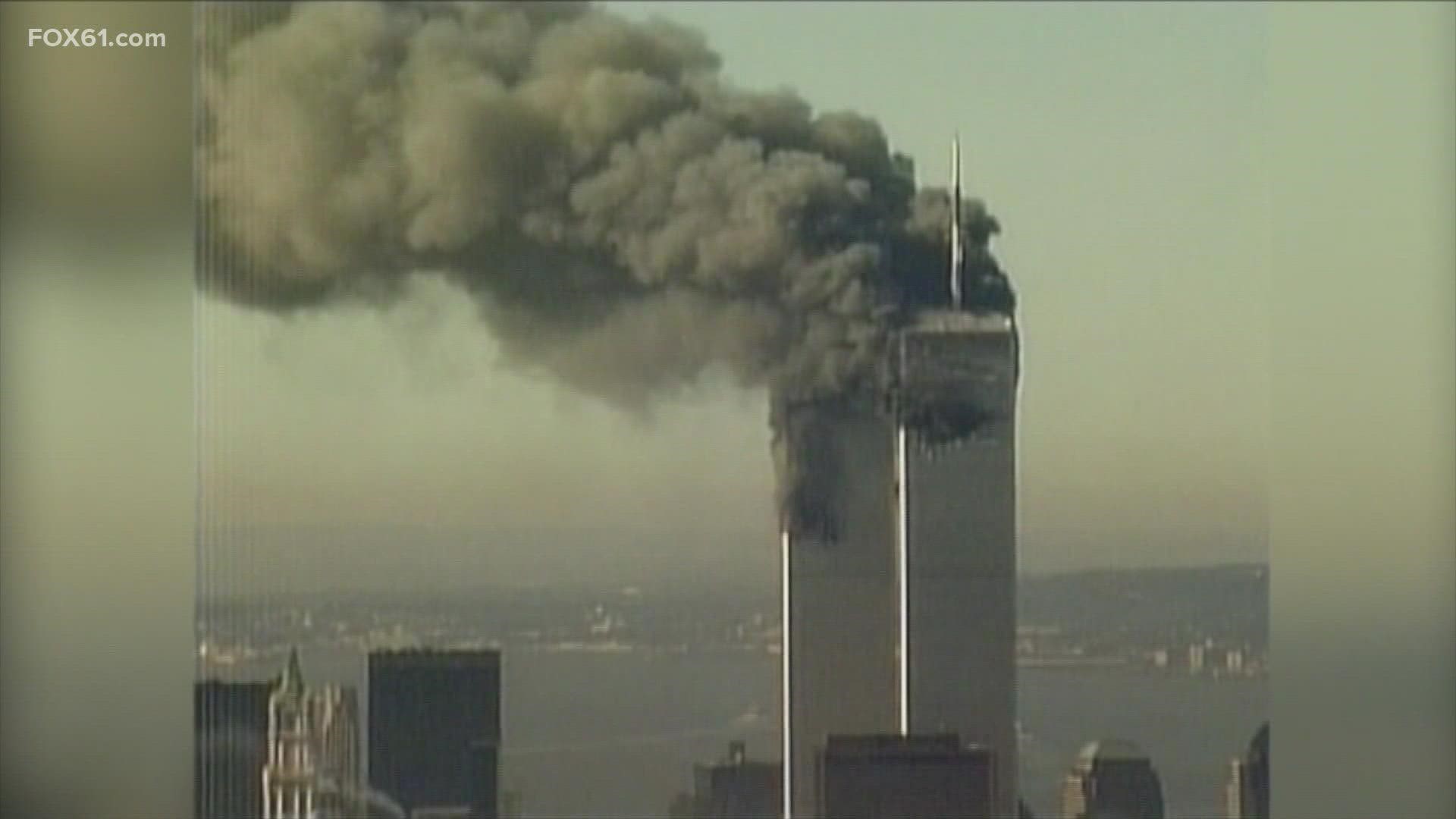 Blumenthal was joined by the son of a man killed in the World Trade Center attack