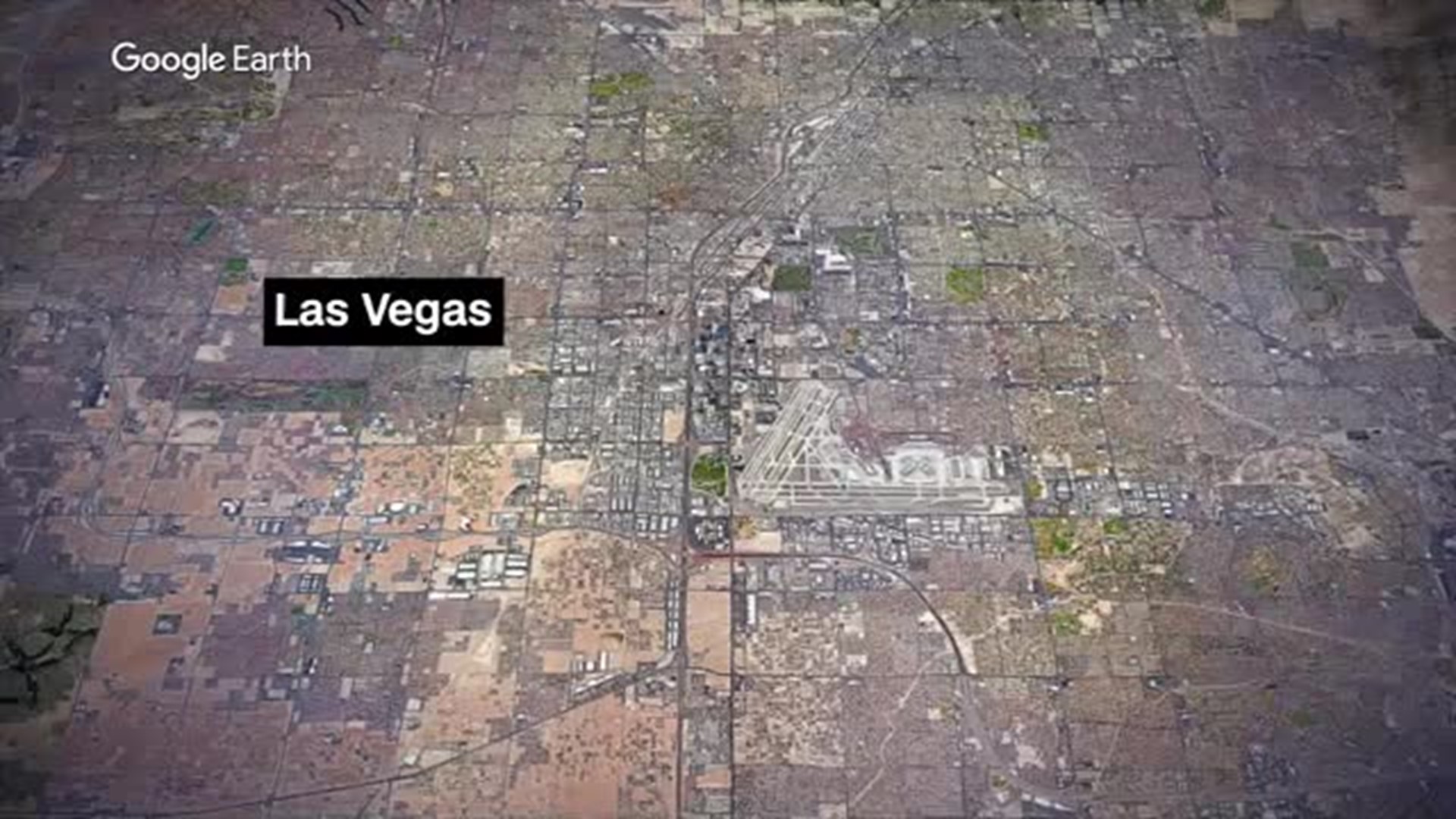Map of scene in Las Vegas