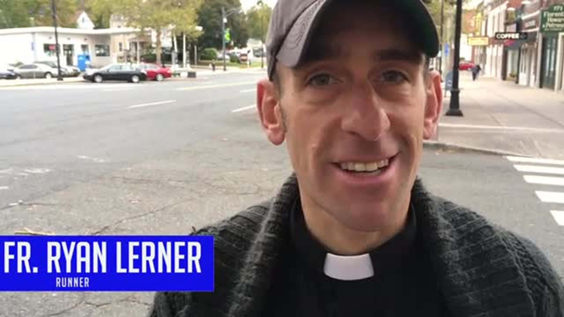 Fr. Ryan Lerner talks about the Manchester Road Race