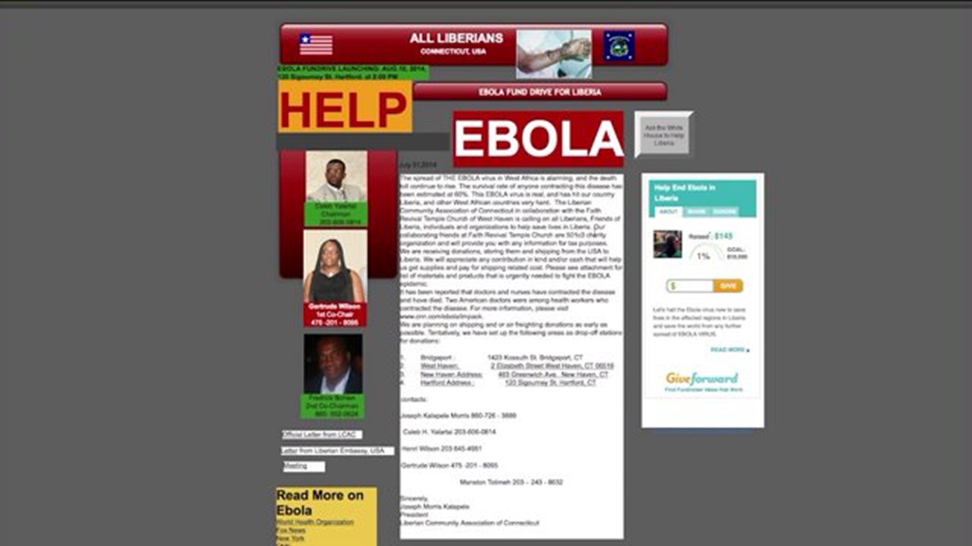 Liberian Community In Connecticut Collecting Supplies To Stop Ebola