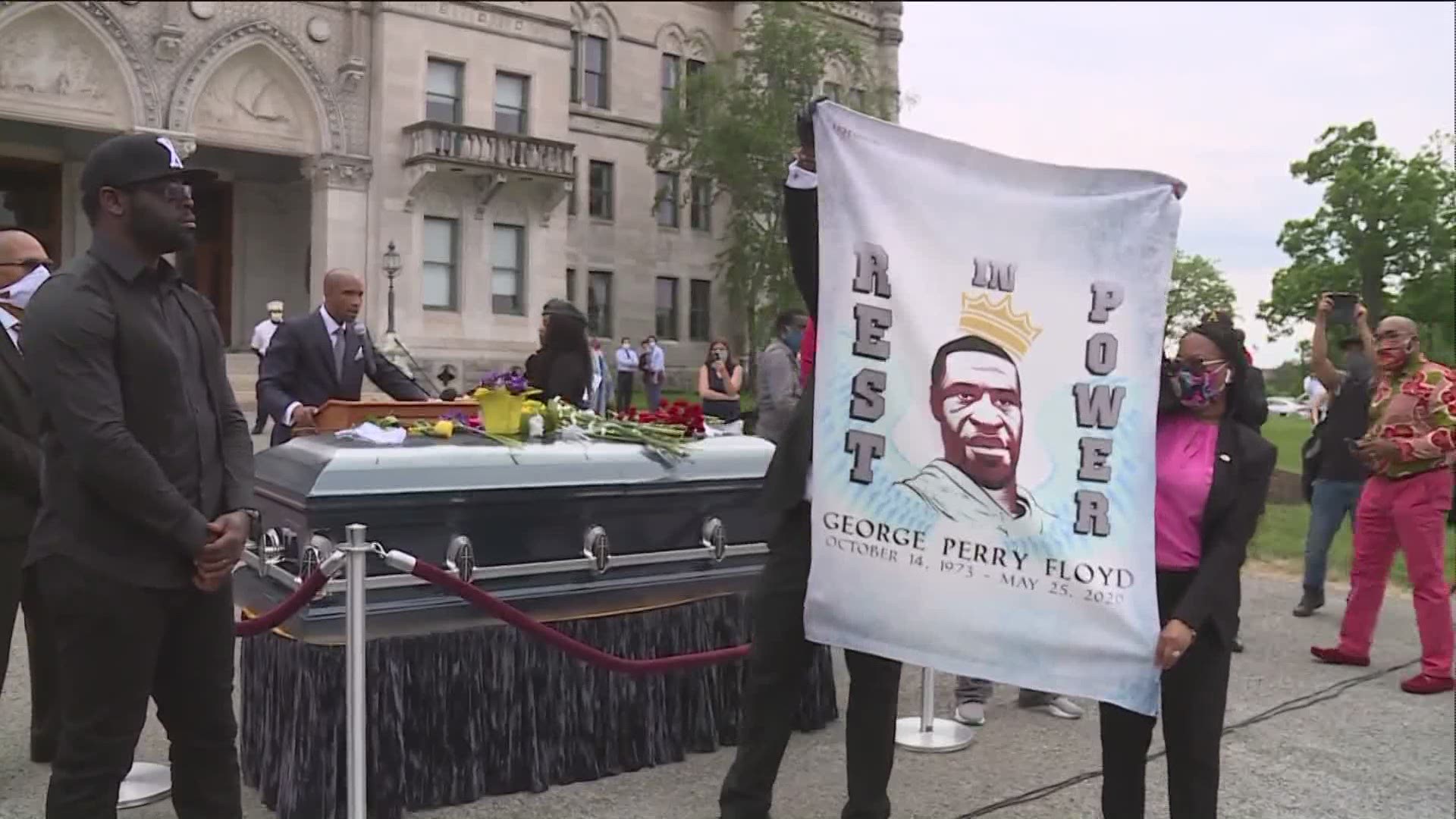 Hundreds in Hartford eulogized the life of George Floyd while also demanding change and equality. The energy on the North steps on the capital was palpable.