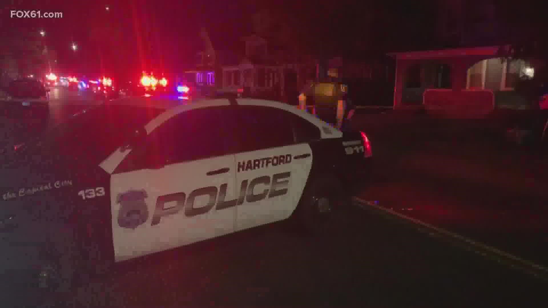 The shooting happened on Laurel St. in Hartford.
